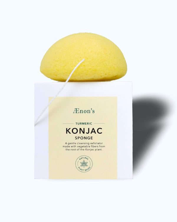 AENON'S Exfoliant Konjac Cleansing Sponge in Turmeric