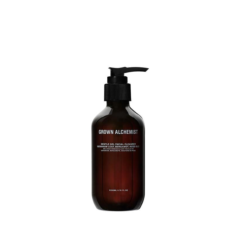 GROWN ALCHEMIST Face Wash Gentle Gel Facial Cleanser: Geranium Leaf, Bergamot, Rosebud