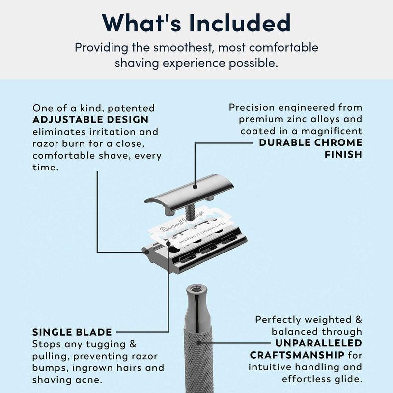 ROCKWELL ORIGINALS Razor Advanced 2C Razor in White Chrome
