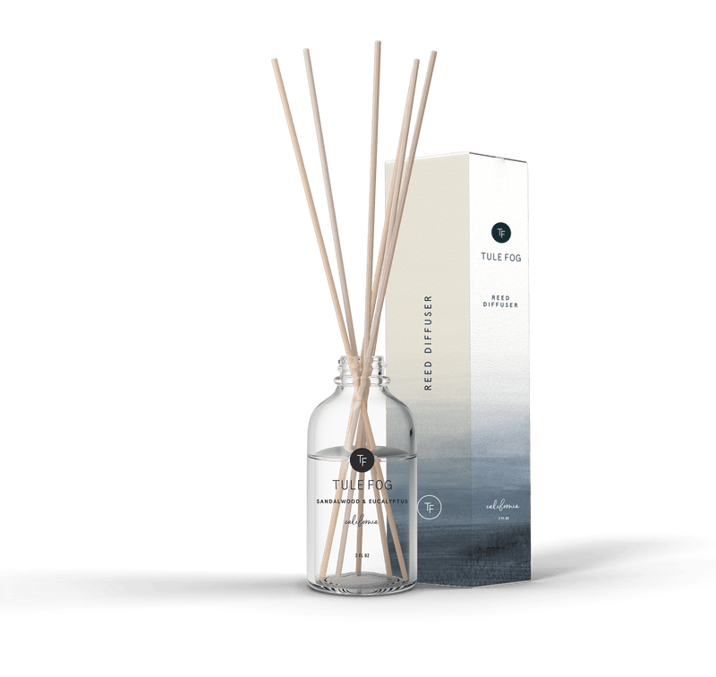 TULE FOG Fragrance Sandalwood + Eucalyptus Reed Diffuser
